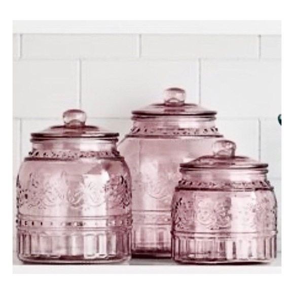 The Pioneer Woman Kitchen Nib Pioneer Woman Cassie Glass Canisters